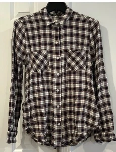 Neu ohne Etikett Lucky Brand Flanell kariert Damen klein - Bild 1 von 6
