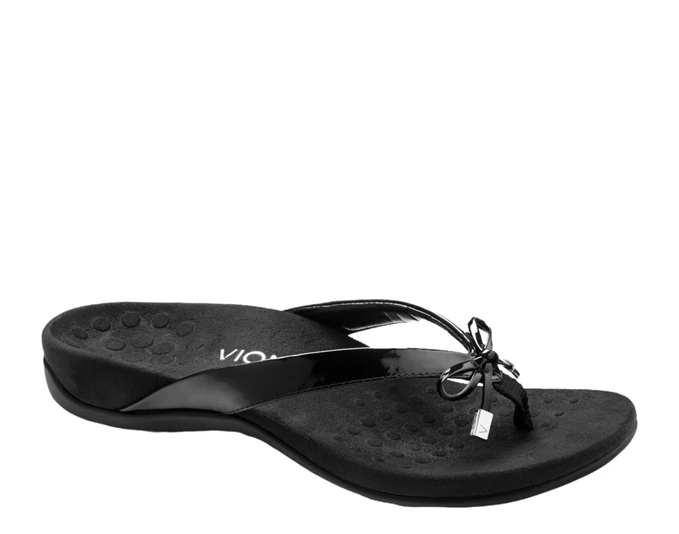 Sandalias de tanga Vionic Bella negras para mujer 10000435-001 Foto 1 de 1