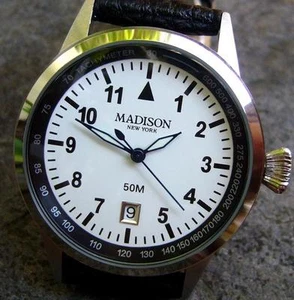 Madison New York - schöne Armbanduhr mit Quarzwerk - NEU in Geschenketui - Bild 1 von 12