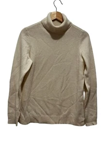 Suéter para mujer Belle France crema cachemir cuello alto talla M - Imagen 1 de 9