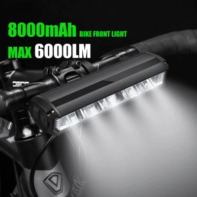 LED Bicycle Front Light USB Rechargeable Waterproof Bike Cycling Tail Light Set - Image 1 of 4