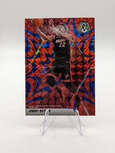 Jimmy Butler 2019-20 Panini Mosaic Reactive Blue Prizm #130 Heat