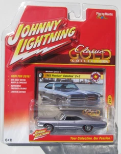 JOHNNY LIGHTNING 2016 CLASSIC GOLD 1965 PONTIAC CATALINA 2+2 RLT HTF - Picture 1 of 6