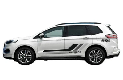 Calcomanías de puerta lateral todo terreno con gráficos de rayas de carreras para Ford Edge 4x4 Foto 1 de 4