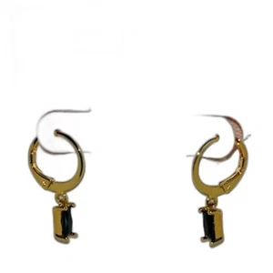 Alicia Bonnie brand Gold Black Crystal Twinkling Treasure Earrings NWT! Unique - Picture 1 of 4