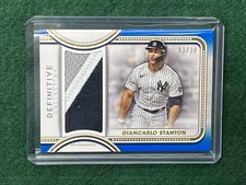 GIANCARLO STANTON 2022 TOPPS DEFINITIVE JUMBO RELIC CARD 03/30 NEW YORK YANKEES
