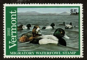 Vermont VT17 2002 Greater Scaup MNH shipping in the USA! - Picture 1 of 1