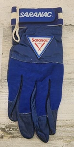 Raro Guanto Vintage Saranac Pro Batters Uomo X-Large Destro Blu/Bianco-anni 80! - Foto 1 di 7