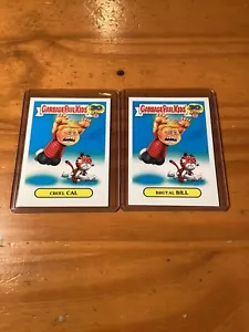 Carta 2015 Topps Garbage Pail Kids 30° anniversario Calvin e Hobbes 15a 15b - Foto 1 di 2
