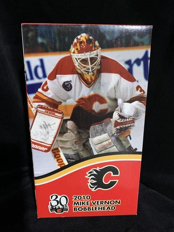 MIKE VERNON 2010 CALGARY FLAMES 30th ANN BOBBLEHEAD NEW/MINT IN BOX NHL Cover
