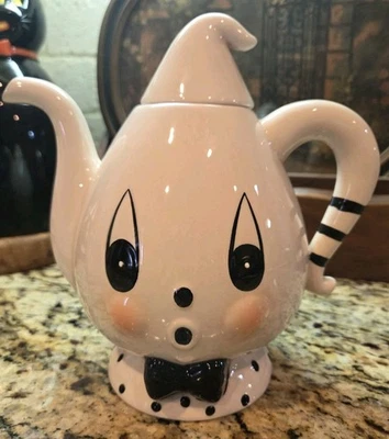 Tetera Fantasma JOHANNA PARKER Diseños 8" Gus el Fantasma Coleccionable Nueva-Nunca Usada Foto 1 de 3