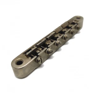 Faber Nickel aged Brass saddles Bridge ABRH, Gibson style (ABR-1) - Picture 1 of 5