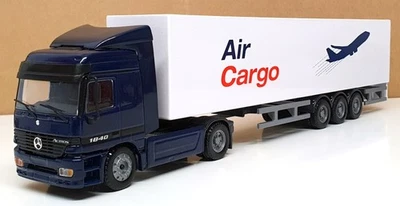 Joal 1/50 Scale 360 Mercedes Benz Actros Truck & Trailer (Air Cargo) Blue/White - Image 1 of 4