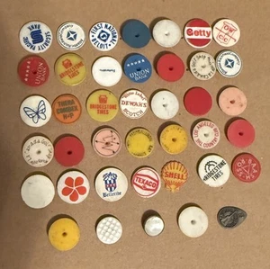 ✨Vintage Golf Ball Markers Lot Plastic Metal Country Clubs Advertising ✨ - Picture 1 of 7