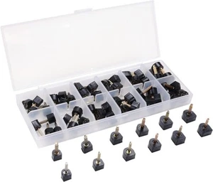 24 Pairs High Heel Replacement Tips Womens Shoes Repair Kit,6 Black - Picture 1 of 6