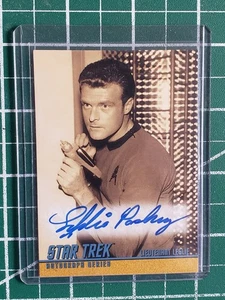 Eddie Paskey als Lt. Leslie STAR TREK TOS zitierbare Autogrammkarte Auto #A101 - Bild 1 von 1