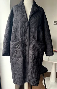 UNIQLO Polyester Quilted Down Black Colour Coat Size M/UK 12-14 - Picture 1 of 16