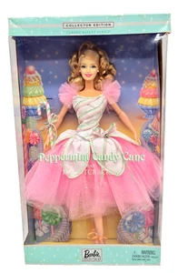Schiaccianoci menta piperita canna di caramelle ballerina Barbie 57578 Mattel 2002 nuovo con scatola D3 - Foto 1 di 6