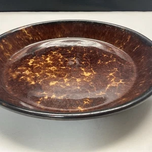 Antique Yellowware Bennington Pie/Quiche Plate 9.5” - Picture 1 of 6