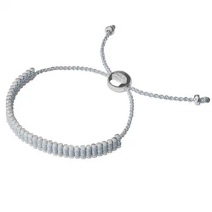 LINKS OF LONDON Pale Blue & Pewter Mini Friendship Bracelet RRP95 BNWT - Picture 1 of 1