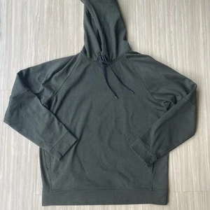 Lululemon City Sweat Pullover Hoodie Thermo Men's L Heathered Dark Olive Green - Picture 1 of 7