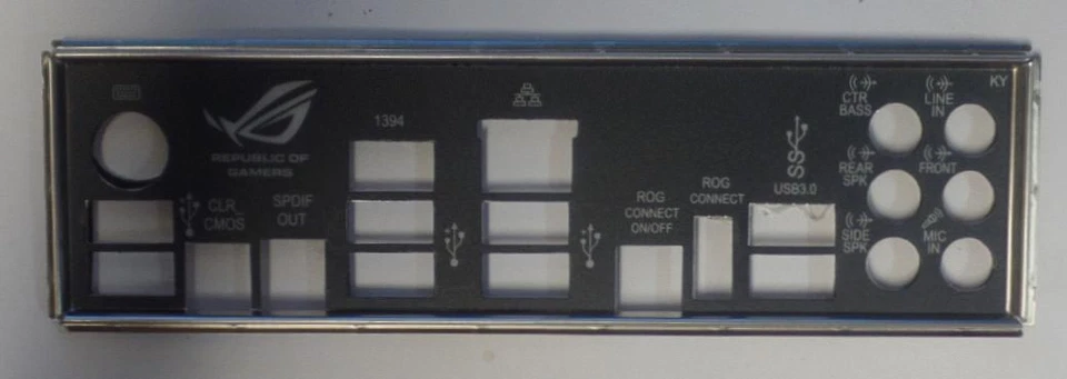 ASUS Rampage III Gene Blende - Slotblech - IO SHield   #37184 - Bild 1 von 1