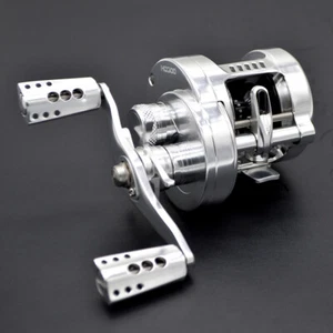 CAMEKOON Conventional Round Baitcasting Reel 6.3:1 Carbon Drag Saltwater Fishing - Picture 1 of 5