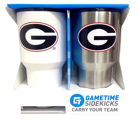Georgia Bulldogs 30oz Tumbler Set Gametime Sidekicks Cover