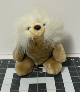Vintage My Chimp 1984 Bär weiße Haare Plüschtier Stofftier 8 Zoll - Bild 1 von 8