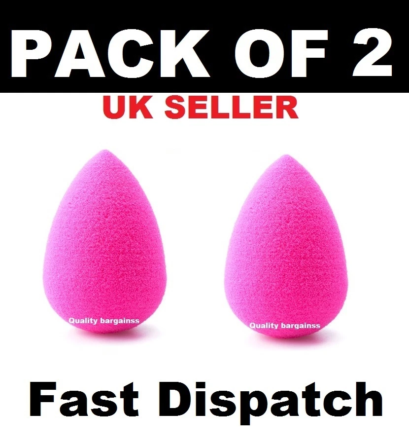 2 x Beauty Foundation blending Makeup Sponge Egg shaped Flawless smooth