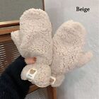 Color Warm Winter All Fingers Winter Gloves Double Layer Bear Hair Mittens