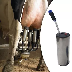 Edelstahl Milchmaschine Vakuumpumpe 12V für Kühe Rinder Farm Tiere - Bild 1 von 7