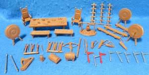 Marx Reissue 1/32 Robin Hood playset accessories 48 pieces from original mold - Picture 1 of 5