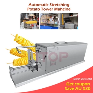Automatic Stretching Potato Tower Machine Potato Twister Spiral Potato Cutter - Picture 1 of 15