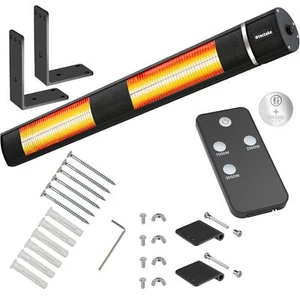 Infrarot Heizstrahler 3000W Fernbedienung Wärmestrahler Wand Terrassenstrahler - Bild 1 von 12