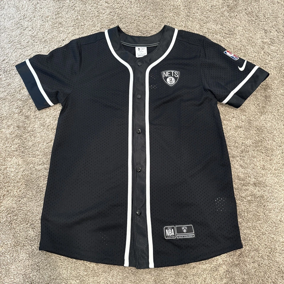 Brooklyn Nets Statement Edition Men's Nike Jordan NBA Short-Sleeve Shirt Large