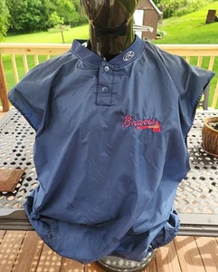 1990's Rawlings ATLANTA BRAVES Game Used Batting Practice Warm Up 3XL Rare - Picture 1 of 5