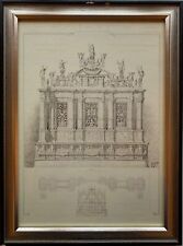Lithography Ricordi Di Architettura Voll-Seriell 1890 Gründerzeit