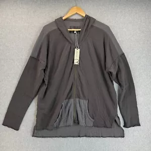 Mod o doc Womens Size XL Full Zip Hoodie Sweatshirt Gray Pockets Lagenlook NWT - Picture 1 of 14