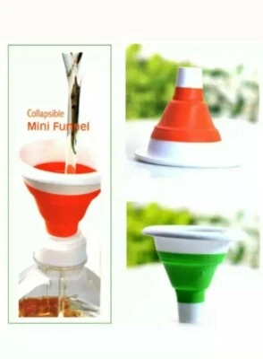 Прочная силиконовая складная воронка кухонная для переноса жидкости складная мини-хоппер - Изображение 1 из 4