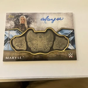 2017 Topps Legends of the WWE Maryse #ARC-MA Gold Auto /10 - Picture 1 of 3