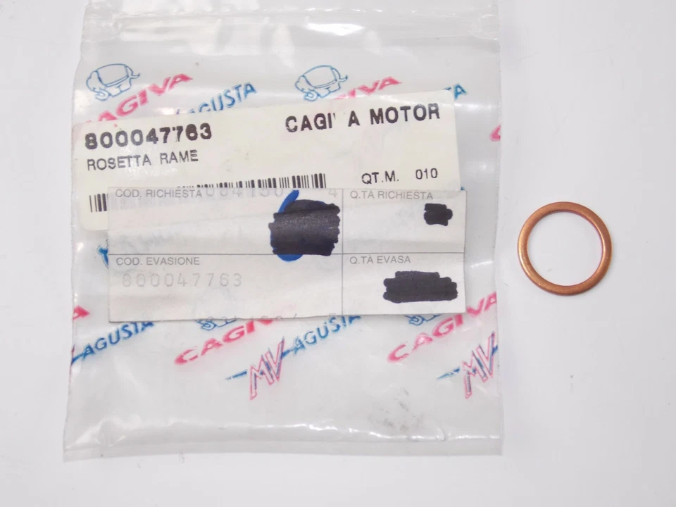 ARRUELA UNIÃO CÁRTER CAGIVA CANYON 600 RIVER 500 T4-500E W12 FABRICANTE DE EQUIPAMENTO ORIGINAL 800047763 - Imagem 1 de 1