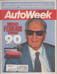AutoWeek Magazine - March 14, 1988 - Jaguar Turbo F-Type - Enzo Ferrari Turns 90 - Picture 1 of 2