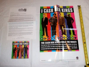 The Cash Box Kings - Black Toppin' 2013 Blind Pig CD/Concert Poster/Promo Letter - Foto 1 di 2