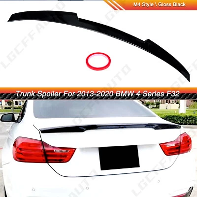 Alerón trasero negro brillante estilo M4 para BMW Serie 4 F32 14-20 pareja Foto 1 de 4