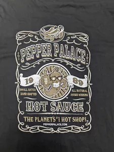 Pepper Palace #1 Hot Sauce Store 2XL schwarz & gold Jalapeno T-Shirt - Bild 1 von 10
