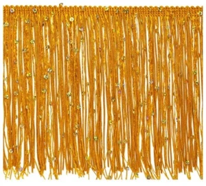 6" inch - Yellow Gold Sequin - Picture 1 of 2