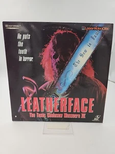 Leatherface The Texas Chainsaw Massacre Part 3 III Laserdisc (NOT DVD) 1990 RARE - Afbeelding 1 van 11