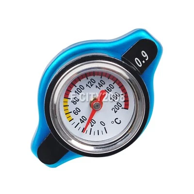 0.9 Bar Thermostatic Radiator Cap 13PSI Pressure Rating with Temperature Gauge - Image 1 of 4