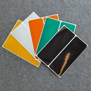 REFLECTIVE STRIP STICKERS - 131MM X 49MM - A6 SHEET - CHOOSE YOUR COLOUR - Picture 1 of 6